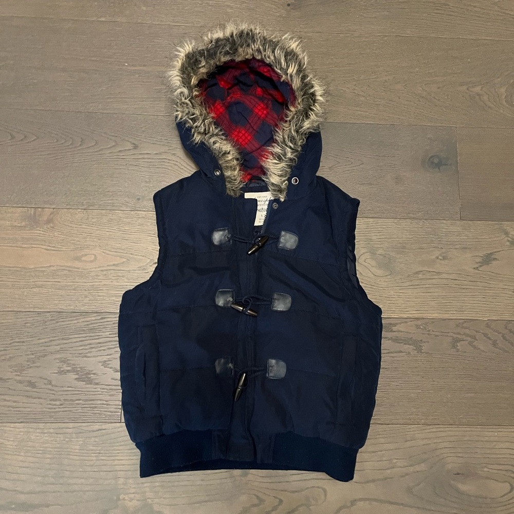 Atmosphere navy boys vest sz 12 Good used condition